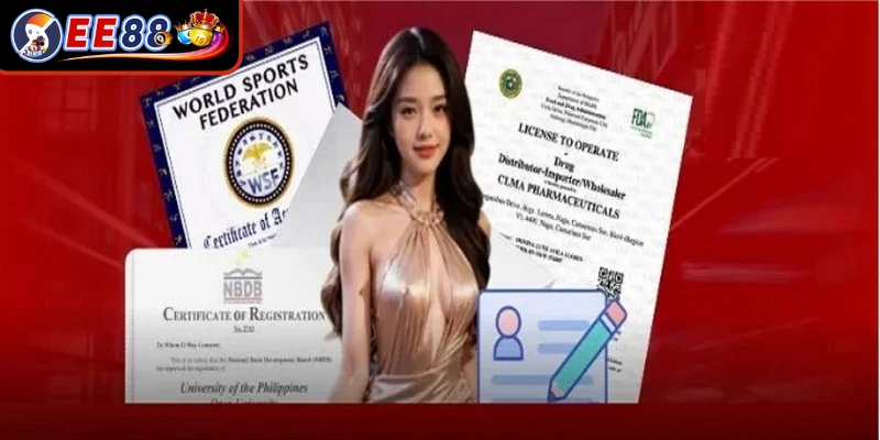 Giấy phép là loại chứng nhận pháp lý xác thực độ uy tín, hợp pháp của nhà cái